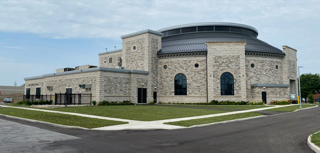 New Woodward Wastewaster Treatment Plant, exterior view of building